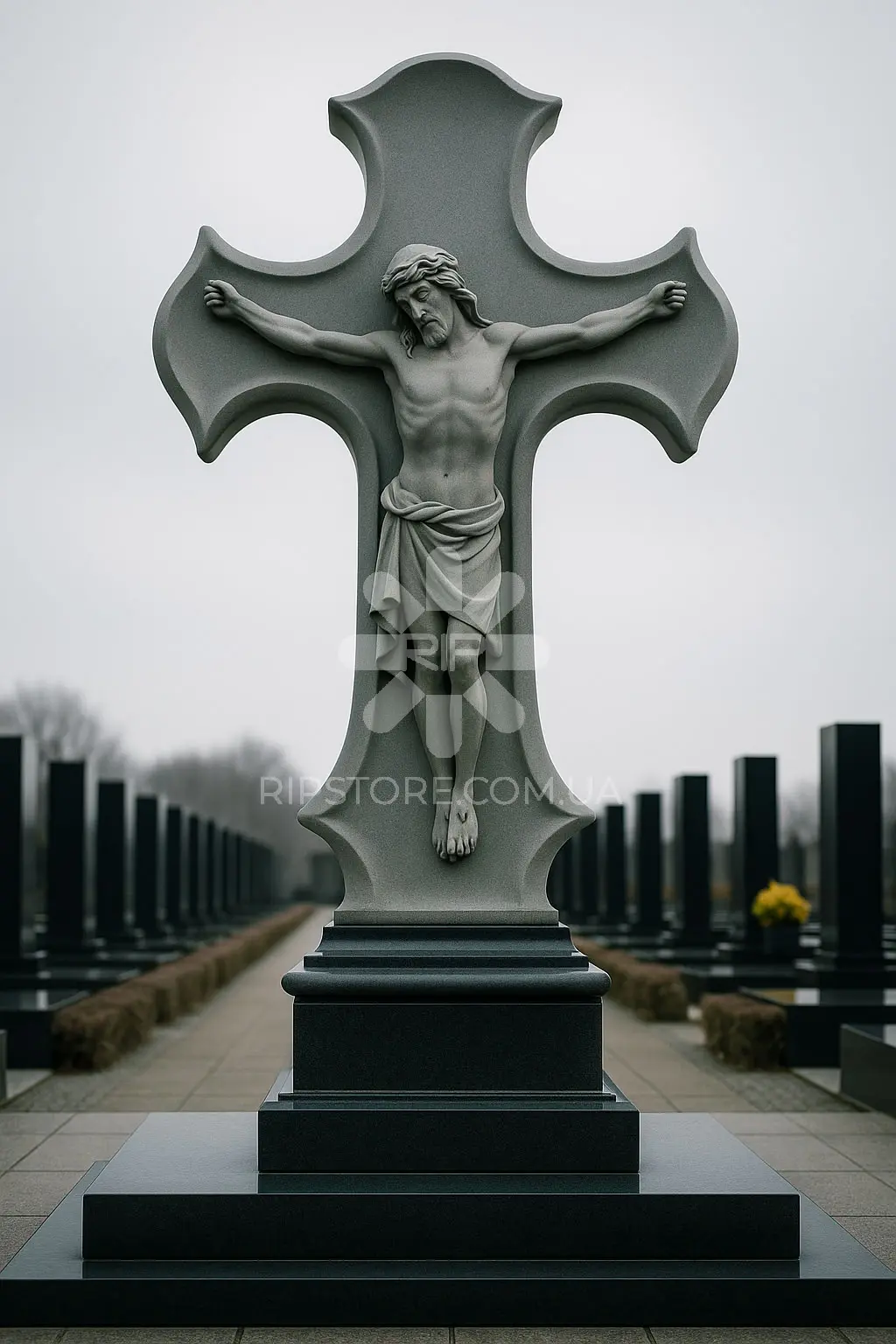 Хрест із мармуру MKR26010 фото