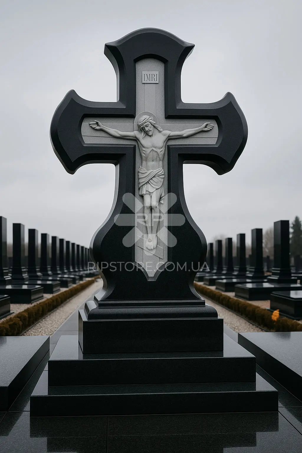 Хрест із мармуру MKR26013 фото