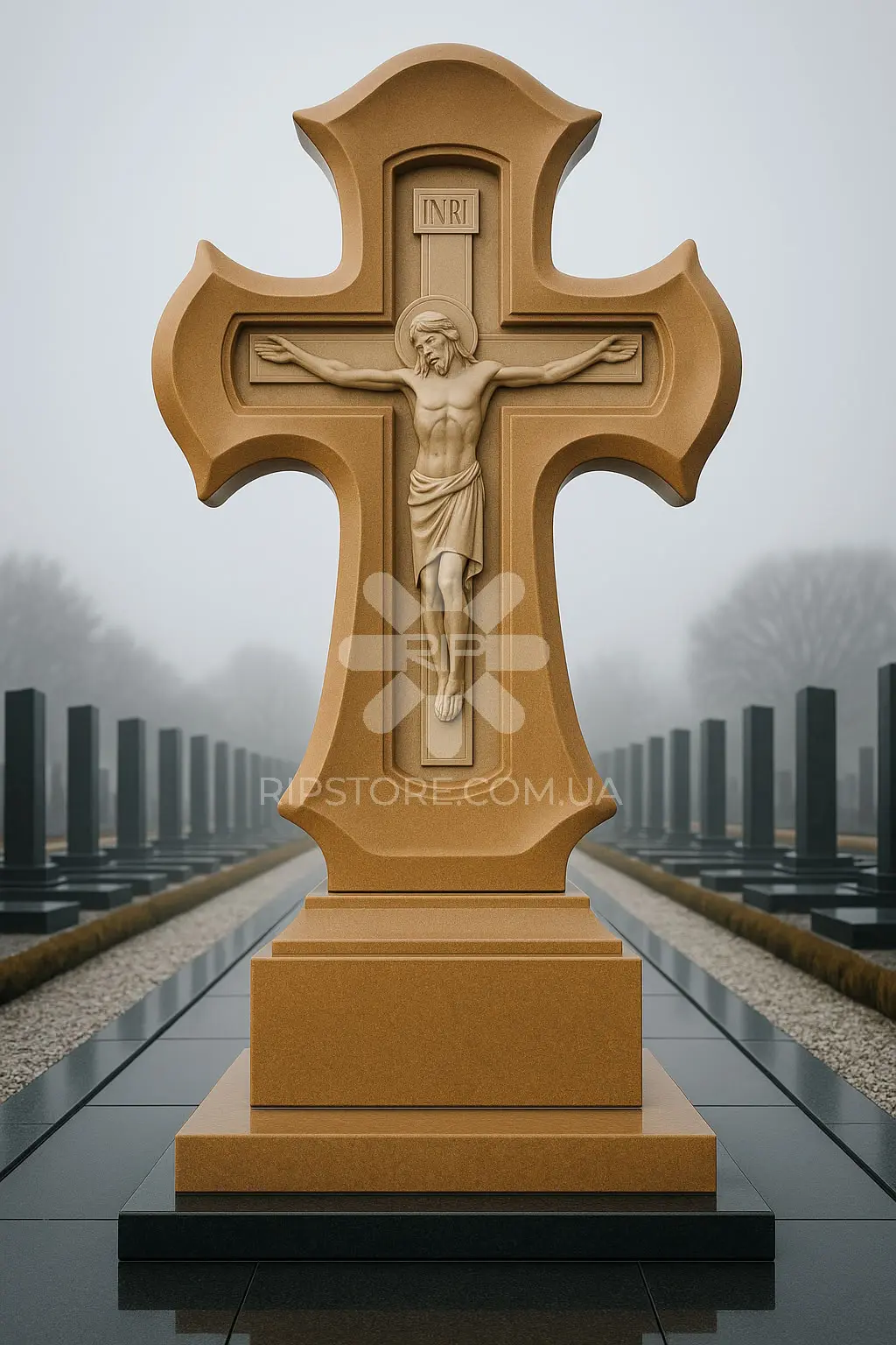 Пам'ятник з хрестом від дизайнера KRD26013 фото