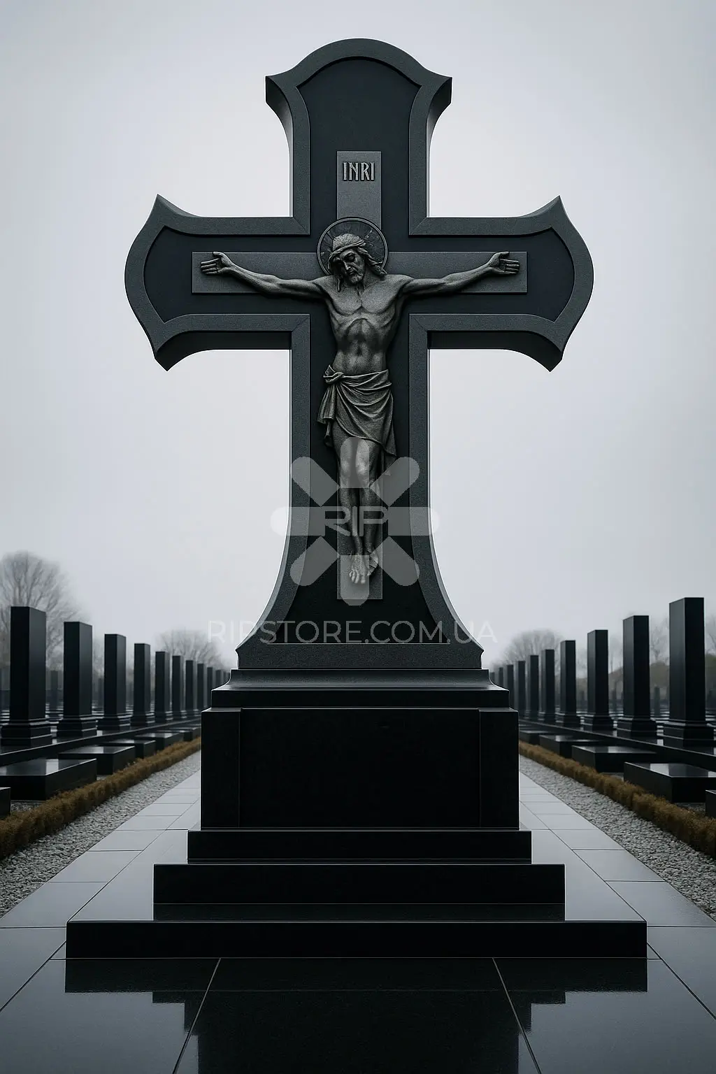 Пам'ятник з хрестом від дизайнера KRD26014 фото