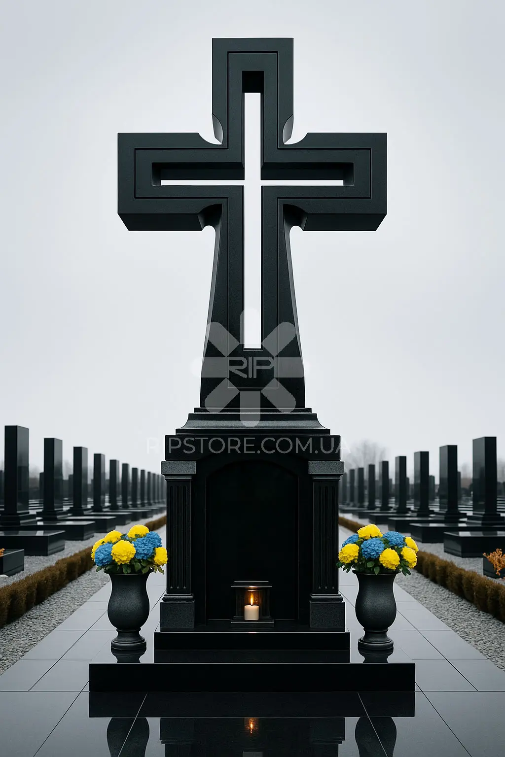 Пам'ятник з хрестом від дизайнера KRD26019 фото