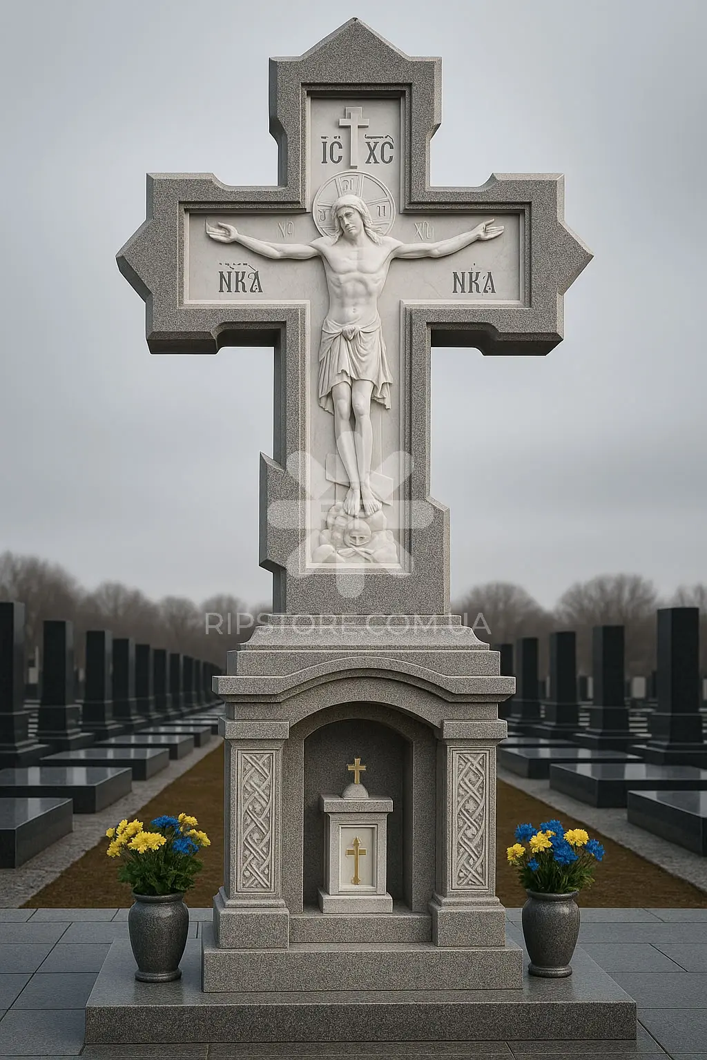 Пам'ятник з хрестом від дизайнера KRD2602 фото