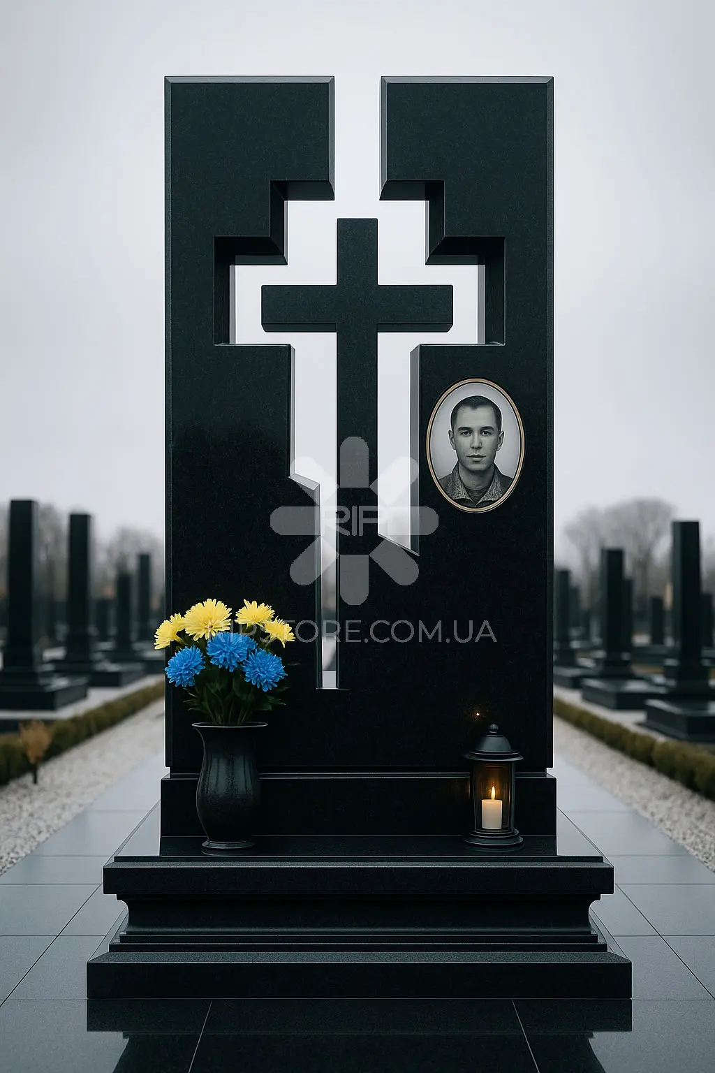 Пам'ятник з хрестом від дизайнера KRD26029 фото