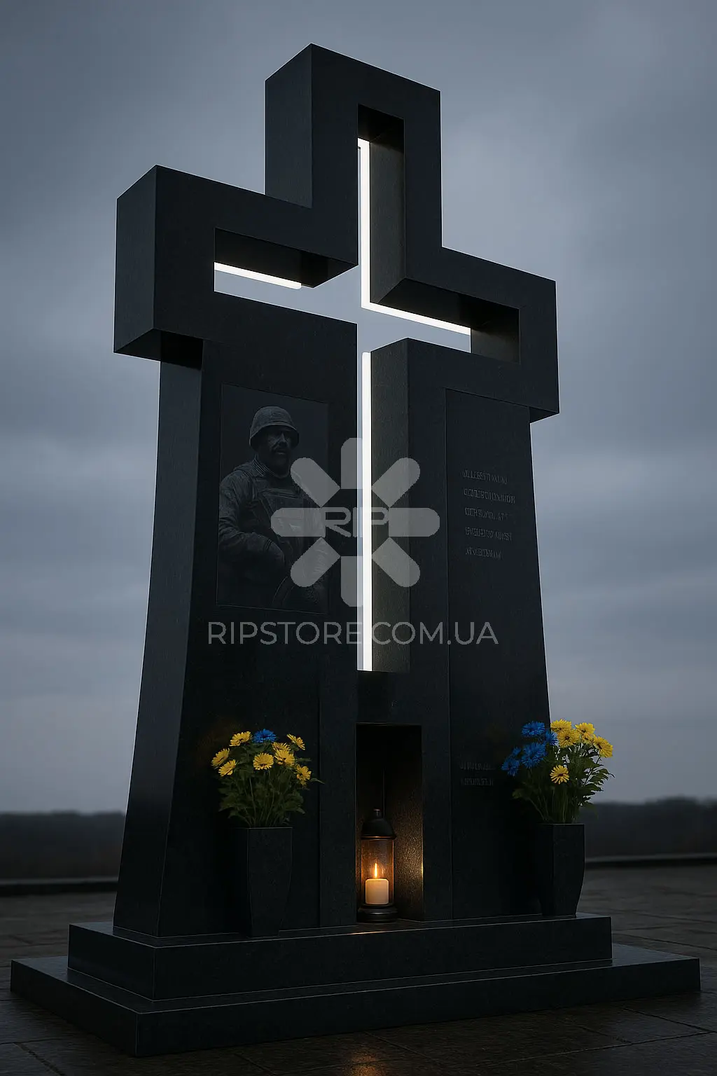 Пам'ятник з хрестом від дизайнера KRD26030 фото