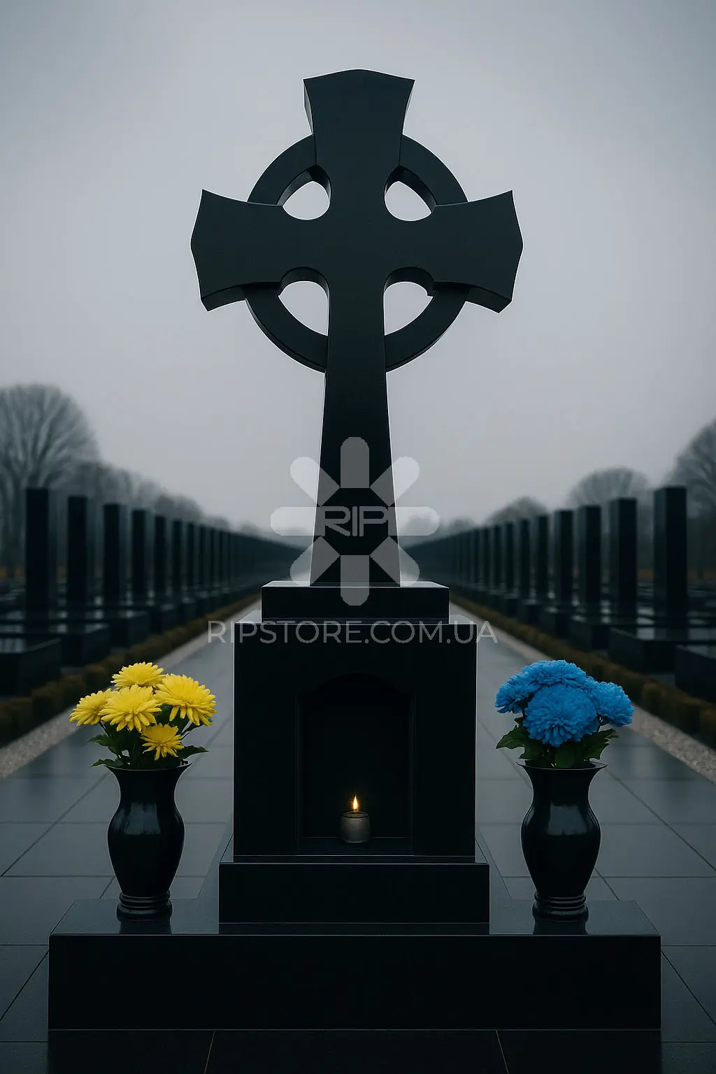 Пам'ятник з хрестом від дизайнера KRD26039 фото