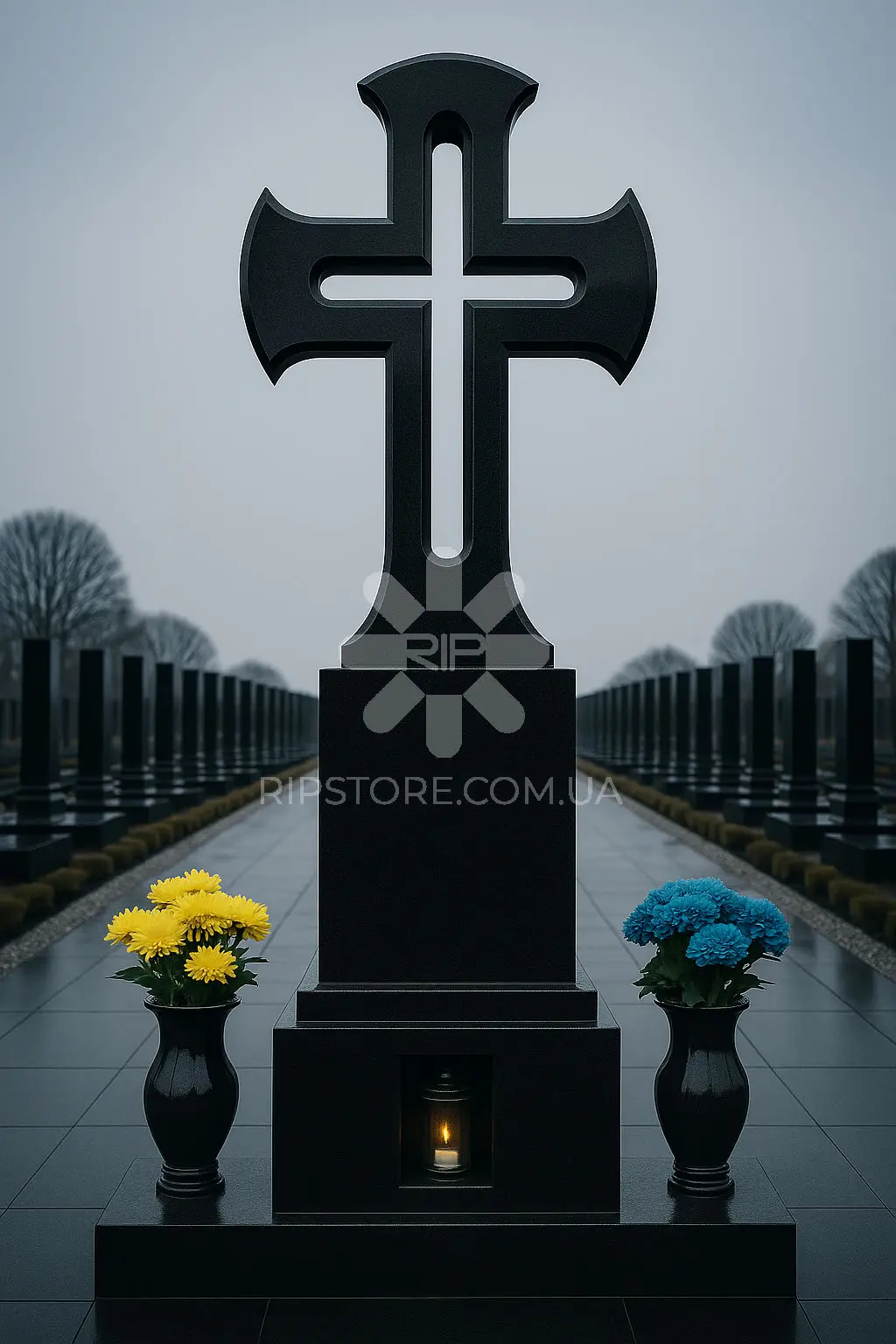 Пам'ятник з хрестом від дизайнера KRD26040 фото
