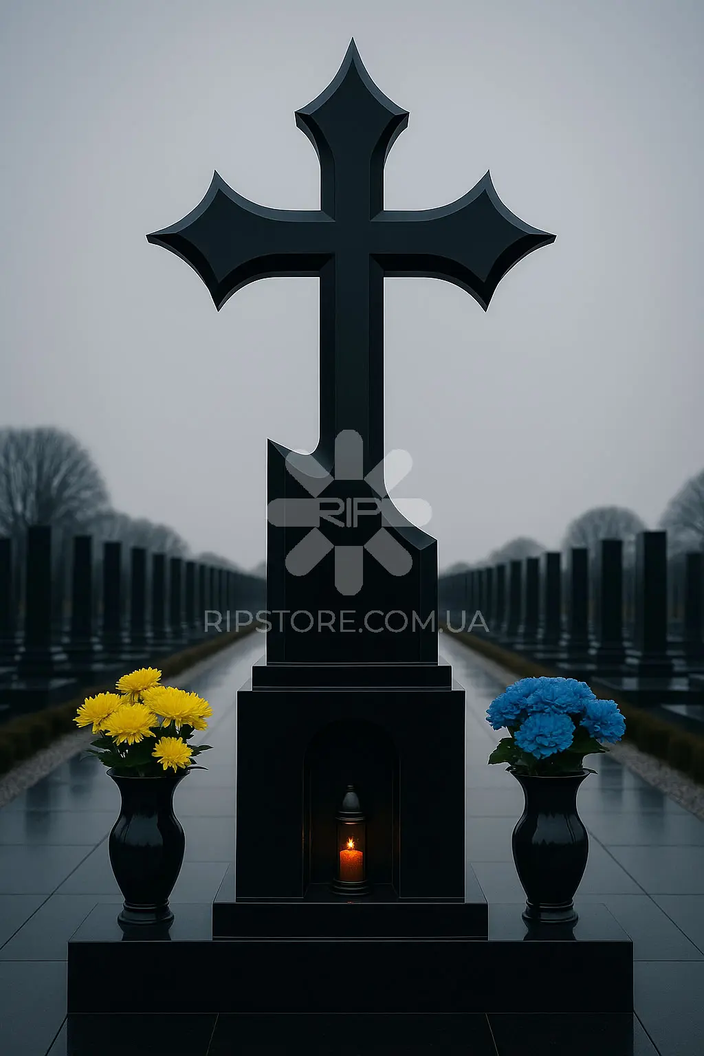 Пам'ятник з хрестом від дизайнера KRD26044 фото