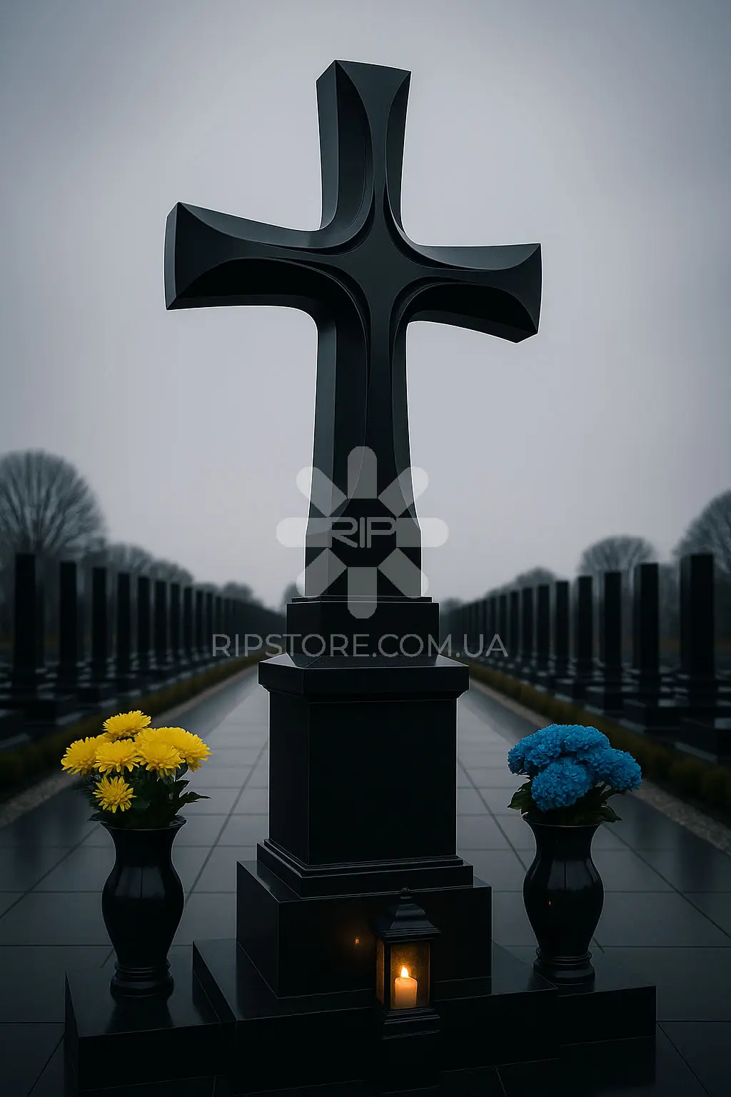 Пам'ятник з хрестом від дизайнера KRD26045 фото