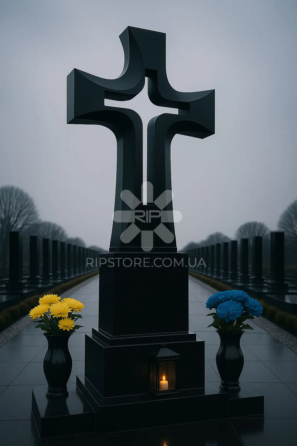 Пам'ятник з хрестом від дизайнера KRD26046 фото