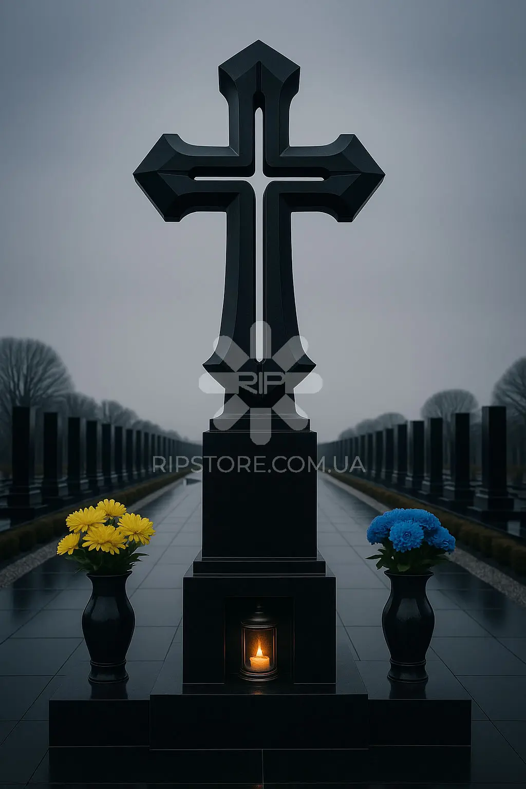 Пам'ятник з хрестом від дизайнера KRD26047 фото