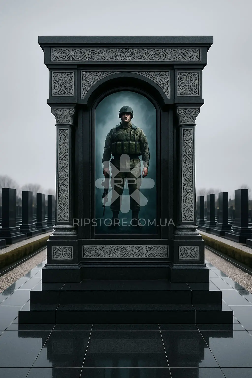 Памятник для военного VP26032 фото