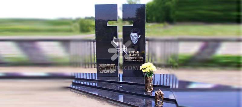 Мемориальный комплекс из гранита букинское габбро | RipStore