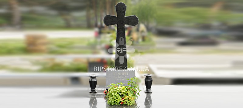 Одиночный памятник в виде креста | RipStore