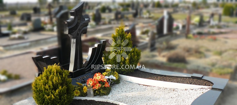 Одиночный европейский резной памятник | RipStore
