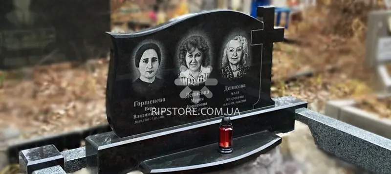 47. Сімейний пам'ятник із граніту букінське габро
